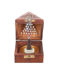 Wholesale New Model Sandalwood Wooden Eco-Friendly <b>Incense</b> <b>Burner</b> Box Set Handmade Bakhoor Religious Use Aromatherapy Diffuser - Product Image 4