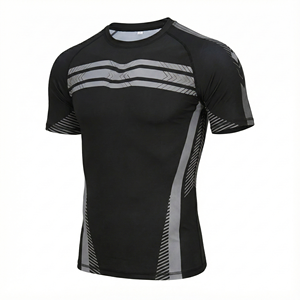 Personalizado MMA BJJ Rashguard jiu jitsu ropa de gimnasio camiseta ropa deportiva Bjj Gi construido en Rashguard manga corta surf playa Rash Guard - Product Image 1