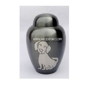 Nouveau Design classique émail autocollant urnes appliquées en matériau métallique urnes de cendres humaines pour la vente chaude urnes de cendres mémorables - Product Image 3