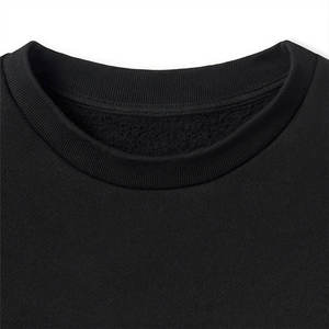 Sudadera de alta calidad para mujer, jersey de moda de gran tamaño, Sudadera negra con cuello redondo para mujer, ropa informal con logotipo personalizado al por mayor - Product Image 4