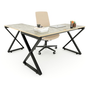 Escritorio de Comedor Moderno en Forma de L XConcept HBXC039 de 1.4m, Hecho de Madera Contrachapada Recubierta de Melamina Resistente, Patas Plegables y Extensibles - Product Image 4