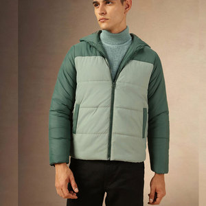 Chaqueta acolchada de algodón de invierno para hombre de talla grande, chaqueta acolchada Softshell con capucha acolchada para exteriores para hombre - Product Image 1