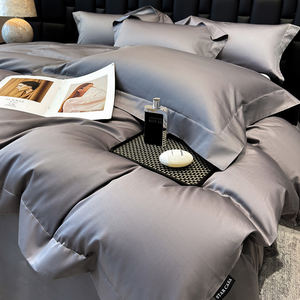 Cotton Duvet Cover Pillowcases Customized Over <strong>Sized</strong> <strong>Deep</strong> Pocket <strong>Fitted</strong> <strong>Sheet</strong> <strong>King</strong> Bedding Set - Product Image 4