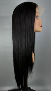 Peluca de encaje frontal, peluca sin procesar virgen alineada con cutícula, Peluca de cabello humano 100% sin procesar - Product Image 3