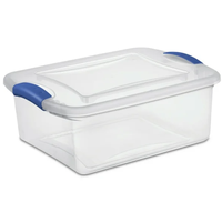 Conteneurs de rangement rectangulaires multifonctionnels en plastique PP moulé par injection, écologiques, avec couvercle, modernes, pour vêtements, vente en gros