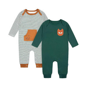 Ventes en gros de barboteuses pour bébés nouveau-nés en coton biologique, barboteuses unisexes pour bébés, vêtements d'intérieur pour garçons, barboteuse pour bébés nouveau-nés - Product Image 1