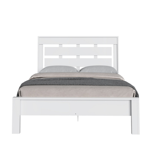 Juego de Cama Decibel Estilo Moderno, Diseño de Panel Blanco, Tamaño Queen para 2 Personas, Muebles Duraderos para Dormitorio Hechos de Tablero de Partículas - Product Image 3