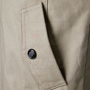 Chaqueta cortavientos de lona elegante de lujo personalizada para hombre, cuello levantado impermeable para ropa informal de invierno al aire libre - Product Image 6