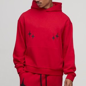 Venta al por mayor de moda logotipo rojo personalizado impreso para hombres chándales Streetwear chándales de alta exigencia para el invierno transpirable personalizado - Product Image 4