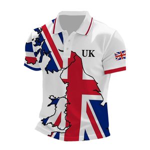 Polo estampado para hombre, Polo de poliéster y algodón de talla grande para hombre - Product Image 4