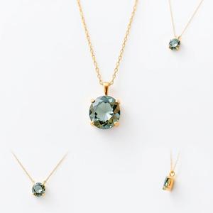 2024อินเทรนด์925เงินสเตอร์ลิงสร้อยคอผู้หญิงสีฟ้าบุษราคัมธรรมชาติพร้อมสายโซ่เชื่อมโยงสำหรับงานปาร์ตี้เครื่องประดับที่ดี - Product Image 3