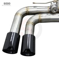Silencieux d'échappement Catback Valvetronic à fixation par boulons SDO pour BMW 540i G30 G38 3.0T B58 2018-2024 en acier inoxydable avec soupape à vide