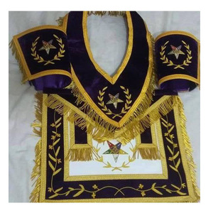 OES Masonic Regalia Grand Lodge Master Delantal Masonic Regalia Past Grand Master Delantal Bordado a mano - Product Image 2