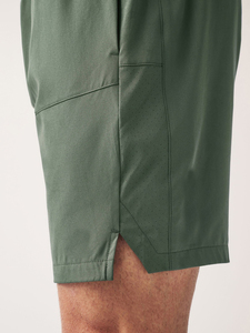 ชุดกีฬากางเกงออกกำลังกายสำหรับผู้ชายกางเกงขาสั้นสีดำพิมพ์ลายผ้าไนลอนโพลีเอสเตอร์แบบลำลอง - Product Image 4