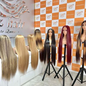 Chất Lượng Sang Trọng Tóc Giả Con Người Việt Nam Tóc Thẳng Ren Phông Chữ Đôi Rút Ra Không Có đổ, Rối Miễn Phí - Product Image 4