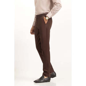 Pantalones Chinos Formales de Negocios MN-TR-FC24-019, Corte Recto, 100% Algodón, Tela Oxford, Logotipo Personalizable, Cierre de Cremallera - Product Image 1