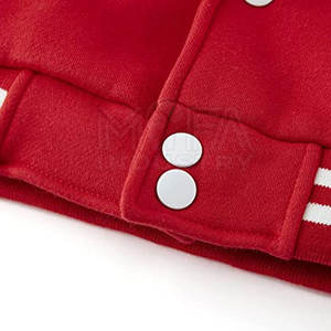 Personalizado bordado 100% algodón hombres Letterman chaqueta Stand Collar invierno temporada OEM suministro de fábrica - Product Image 6