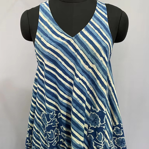 ชุดเดรสผ้าลินินสั้นคอวีลึกแฟชั่นใหม่ชุดเดรสวันหยุดพักผ่อนสไตล์โบฮีเมียนชุดเดรสลำลองตัวยาวชุดเดรสผ้าฝ้ายเนื้อนุ่มสำหรับผู้หญิงราคาดีที่สุด - Product Image 1