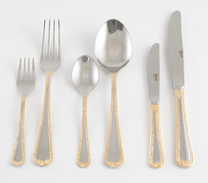 Juego de cubiertos minimalista moderno para interiores de comedor atemporales Cubiertos de acero inoxidable Juego de cubiertos Premium para todos los días - Product Image 3