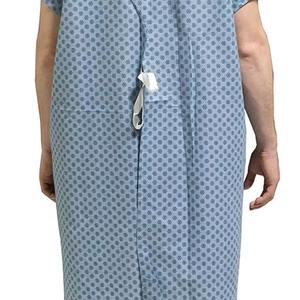 Batas de paciente Enfermera Rayas lavables Uniforme de hospital Algodón unisex Estambre Cómodo Buena calidad - Product Image 5