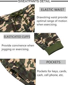 Survêtements pour hommes 2 pièces survêtement décontracté athlétique Jogging costume corde de traction réglable, poche kangourou, manches longues de sweats à capuche - Product Image 4