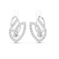 Pendientes Elegantes de Diamantes de 0.546 CT, Brillo Brillante, Cultivados en Laboratorio, Oro Sólido de 10K-22K, Certificados por IGI, Pendientes Finos para Uso Diario