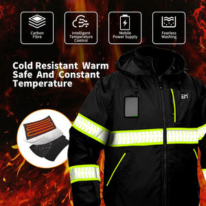 Veste de travail isolée en coton mélangé pour hommes Manteau de construction d'hiver chaud protecteur uniforme industriel extérieur - Product Image 3