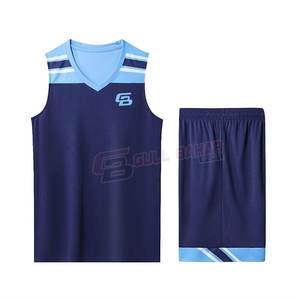 Uniforme de baloncesto personalizable de verano de secado rápido y tela transpirable equipo de práctica de ajuste cómodo con estilo de juegos de impresión completa - Product Image 1