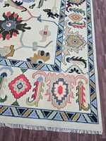Tapis Oushak Antique tricoté à la main en haute laine 8x10 tapis rouge bleu pour salon espace de prière tailles traditionnelles 6x9 ensembles de tapis