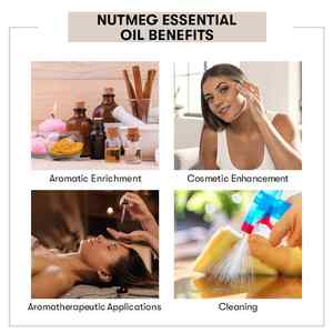 100% Pure Cosmetic Grade Nutmeg <b>Essential</b> <b>Oil</b> Body <b>Oil</b> Cold Pressed Plant for Moisturizing Nourishing Lightening Weight Loss - Product Image 3