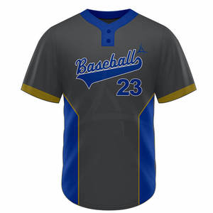 Maillot de baseball pour homme de qualité supérieure, respirant, vente chaude 2025, couleurs et logo personnalisables, 100% polyester, faible MOQ - Product Image 1