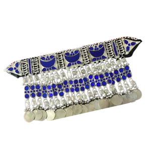 2024 mejor fabricante, conjuntos de joyería de estilo afgano de Color azul ligero, collares y pendientes de joyería de mujer de alta calidad - Product Image 4