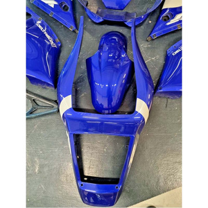 Kit Carene Moto Yamaha R6 1999-2002 in Plastica ABS Blu Nuove con Fori di Montaggio Pre-forati - Product Image 6