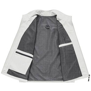 Chaqueta de invierno Softshell sin mangas reversible informal, chaleco transpirable de lana de talla grande, cierre de cremallera, tela tejida impermeable - Product Image 3