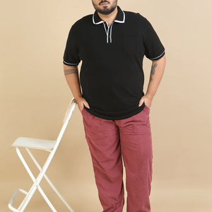 Respirant et durable à manches courtes grande taille hommes Polo Top tendance Street Wear hommes coton Polo Shirt - Product Image 5