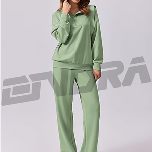 ชุดวอร์มซิปครึ่งตัวสำหรับผู้หญิง ดีไซน์กระชับสวมใส่สบาย ระบายอากาศได้ดี เหมาะสำหรับออกกำลังกาย แฟชั่นสตรีทแวร์ ท่องเที่ยว และสวมใส่ได้ตลอดวัน - Product Image 2