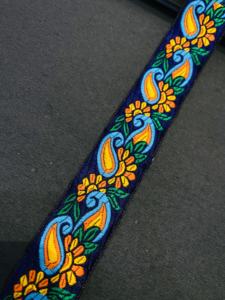 Encaje Jacquard Bordado con Patrón Geométrico Hecho a Mano de Lujo Exclusivo para Prendas, Manualidades, Bordes Decorativos, Proveedor Mayorista - Product Image 2