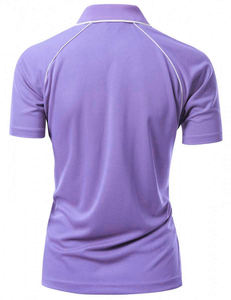 Vente flash - Chemise de golf à manches courtes pour femmes, en tissu jersey tricoté respirant, avec broderie de logo personnalisé - Product Image 6