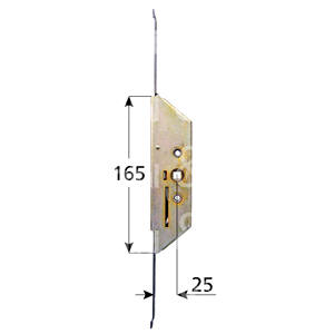 CREMONESE RZ Art. Entrée 2000 25 - Q.7 longueur de fermeture 420mm. Longueur d'ouverture 365mm. - Product Image 1