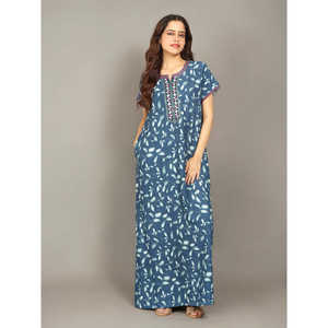 Evolove – Nuisette longue en viscose Liva pour femme, super douce et confortable, style décontracté, avec poches, boutonnée, fermeture à cordon, 3XL, 3 pièces - Product Image 2