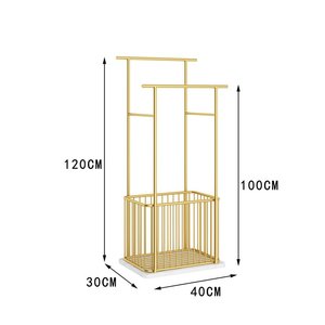 Estante de Esquina para Baño Moderno KPT68003, Estructura de Hierro con Superficie de Madera para Hoteles, Organizador de Ducha - Product Image 4