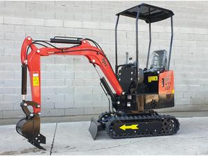 Livraison gratuite HT12 Mini-excavatrice compacte diesel de 1,1 tonne |   12 HP Diesel |   Profondeur de creusement de 1,65 m |   Seau de 0,025 m³ |   Largeur de travail de 1 m - Product Image 2