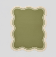 Tapis en laine tufté fait main, grande surface, moderne, minimaliste, vert, pour salon, chambre, décoration intérieure, confortable, antidérapant, écologique