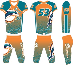 Uniforme de Fútbol Americano para Adultos Más Vendido, Precio de Fábrica al por Mayor, Personalizado, Corto, 100% Poliéster, Impresión por Sublimación - Product Image 4