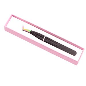Pince à épiler à pointe fine en acier inoxydable Diamond Grip Best Design Bulk New Bulk Faux Eyelash Tweezers - Product Image 6