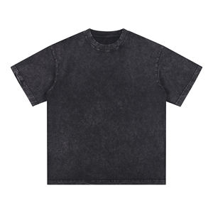 เสื้อยืดสีดำวินเทจสำหรับผู้ชายโอเวอร์ไซส์ไซส์เสื้อยืดผ้าฝ้ายรุ่นเฮฟวีเวตลำลองเสื้อยืดซักได้สำหรับผู้ชาย - Product Image 1