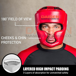 Made In Best Material Head Guard Premium Quality Head Guard Custom Design Boxing Head Guard - Product Image 3