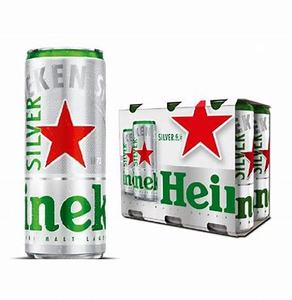 ดาวเงินสำหรับ100% เบียร์ลาเกอร์ไฮเนเก้นรสชาติดั้งเดิมขนาด330มล. บรรจุในกล่องใส่ขวด - Product Image 1