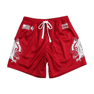 Logo personnalisé respirant 100% polyester Shorts de plage hommes décontracté séchage rapide vente en gros maille course Jogging Shorts - Product Image 1