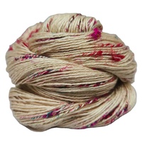 100% fil de soie pur Tussah fil de soie brut indien pur pour le tricot à la main et la broderie tissage artisanat d'art de Tussar Cocoon